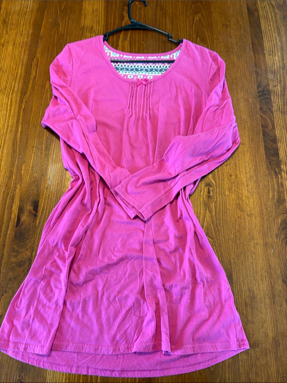 Laura Scott Pink Long Sleeve Nightgown